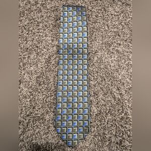 Emilio Romano 100% Silk Hand Made in Italy Tie Multicolor Geometric